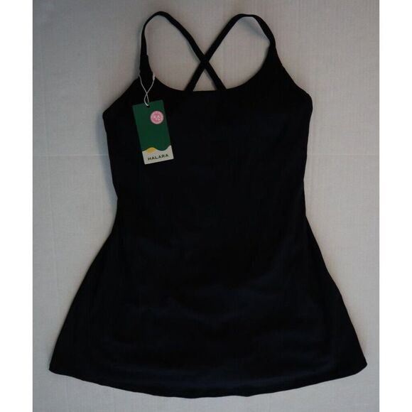 Halara Women's Sz S Black Cloudful Crisscross Back Play It My Way Active Dress - Picture 1 of 6